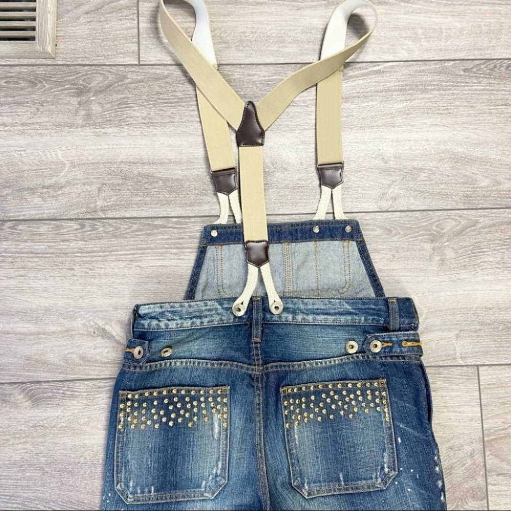 GUESS LIMITED EDITION VEROS STUDDED OVERALLS - Picture 11 of 16